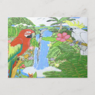Tropisch paradijselijk Briefkaart