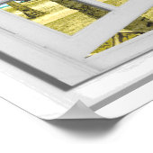 Tropisch paradijselijk Uitzicht-fakevenster Poster (Hoek)