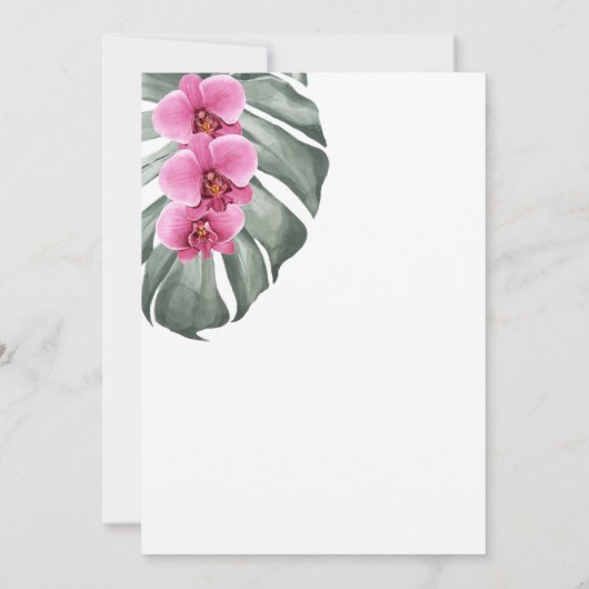 Tropisch paradijselijk Vrijgezellenfeest Kaart (Achterkant)