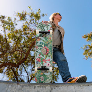 Tropisch paradijspatroon persoonlijk skateboard