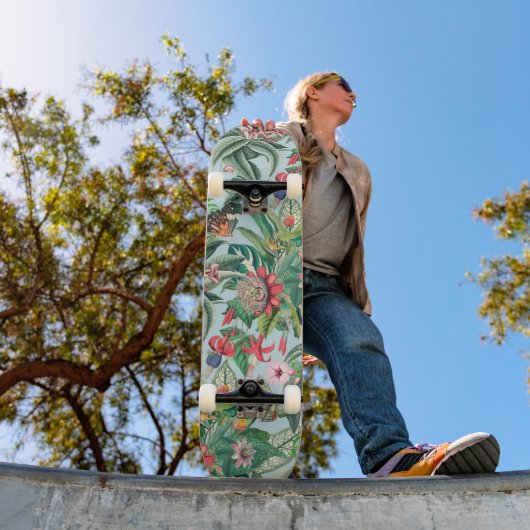 Tropisch paradijspatroon persoonlijk skateboard (Buiten 1)