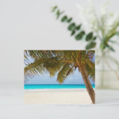 Tropisch paradijsstrand briefkaart (Staand voorkant)