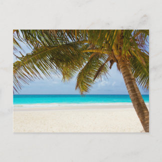 Tropisch paradijsstrand briefkaart