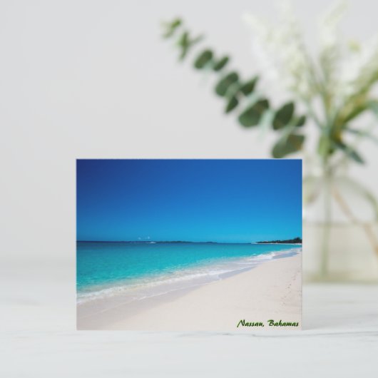 Tropisch paradijsstrand briefkaart (Staand voorkant)