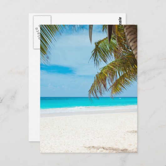Tropisch paradijsstrand briefkaart (Voorkant / Achterkant)