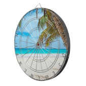 Tropisch paradijsstrand dartbord (Voorkant Rechts)