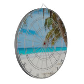 Tropisch paradijsstrand dartbord (Voorkant Links)