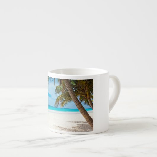 Tropisch paradijsstrand espresso kop (Voorkant rechts)