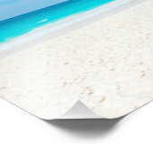 Tropisch paradijsstrand foto afdruk (Hoek)