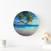 Tropisch paradijsstrand grote klok (Huis)