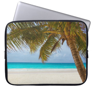 Tropisch paradijsstrand laptop sleeve