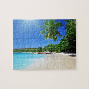 Tropisch paradijsstrand legpuzzel