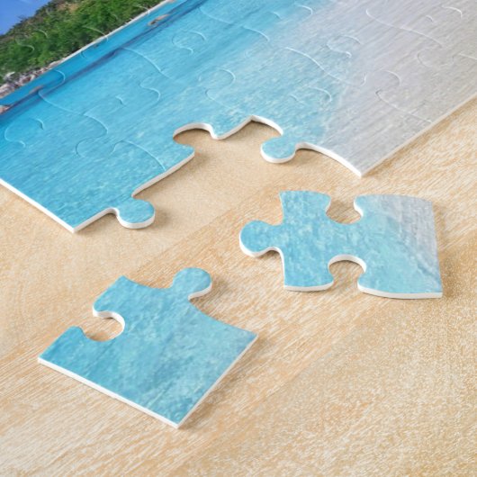 Tropisch paradijsstrand legpuzzel (Zijkant)