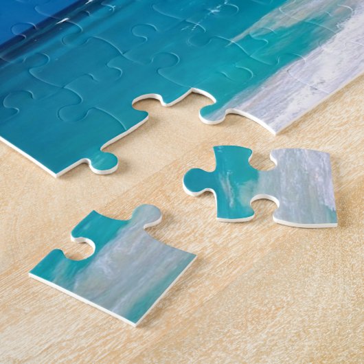 Tropisch paradijsstrand legpuzzel (Zijkant)