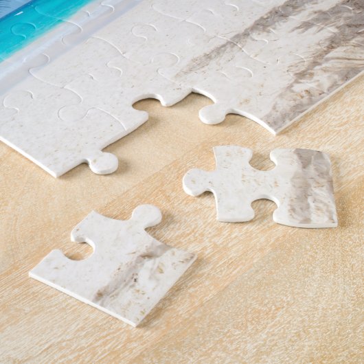 Tropisch paradijsstrand legpuzzel (Zijkant)