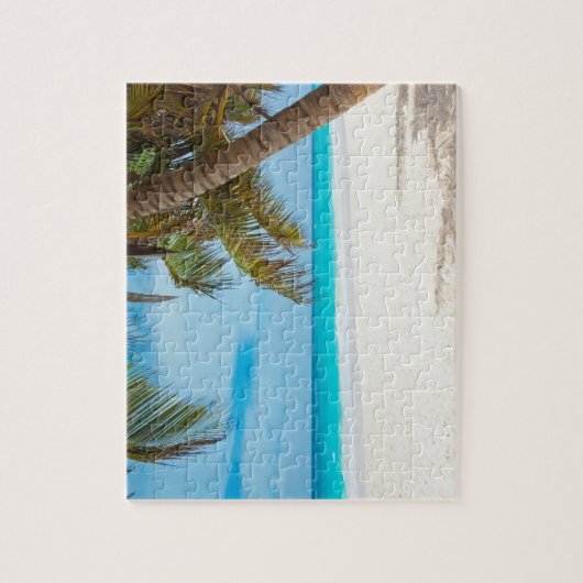 Tropisch paradijsstrand legpuzzel (Verticaal)