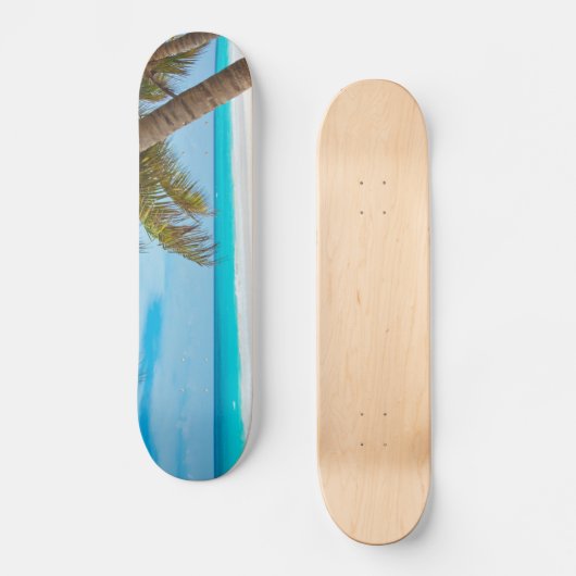 Tropisch paradijsstrand skateboard (Voorkant)