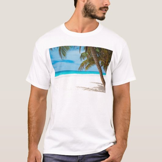 Tropisch paradijsstrand t-shirt (Voorkant)