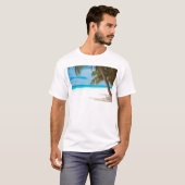 Tropisch paradijsstrand t-shirt (Voorkant volledig)