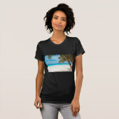 Tropisch paradijsstrand t-shirt (Voorkant volledig)