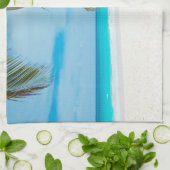 Tropisch paradijsstrand theedoek (Gevouwen)