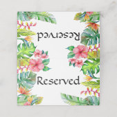 Tropisch paradijsthema plaatskaartje (Buitenkant ongevouwen)