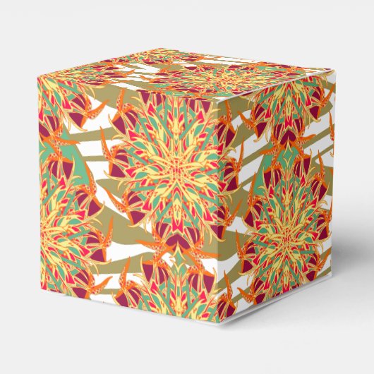 Tropisch paradijsvogel 2 bedankdoosjes (Achterkant)