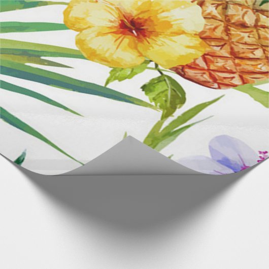 Tropisch paradijzenpapier voor het verpakken van a cadeaupapier (Hoek)