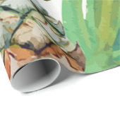 Tropisch paradijzenpapier voor het verpakken van a cadeaupapier (Rol Hoek)