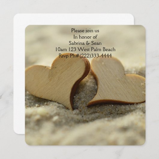 Tropisch Paradise Beach Palm Destiny's Kaart (Voorkant / Achterkant)