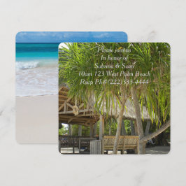 Tropisch Paradise Beach Palm Destiny's Kaart