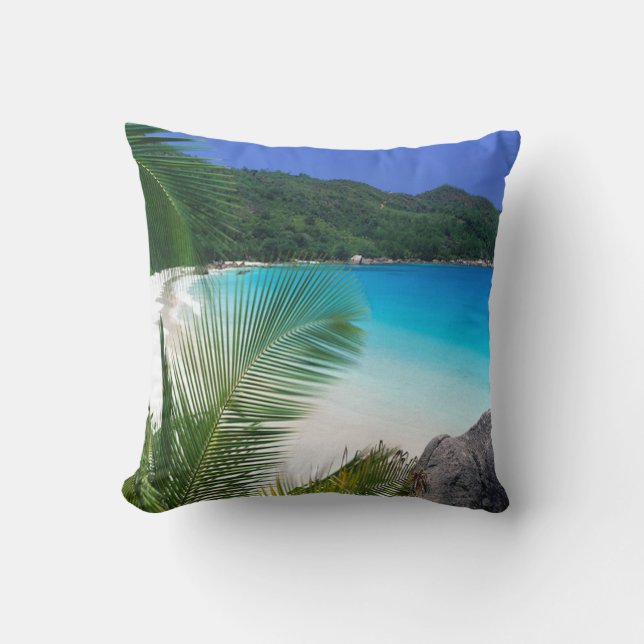 Tropisch Paradise Beach Pillow Kussen (Voorkant)