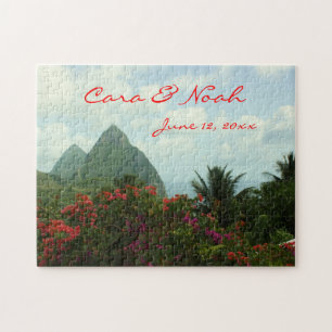 Tropisch paradise  bruiloft Puzzle Legpuzzel
