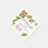 Tropisch paradise Floral Design Napkin Servet (Hoek)