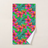 Tropisch paradise Floral Pattern Bad Handdoek (Handdoek)