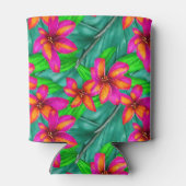 Tropisch paradise Floral Pattern Blikjeskoeler (Achterkant)