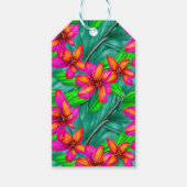 Tropisch paradise Floral Pattern Cadeaulabel (Voorkant)