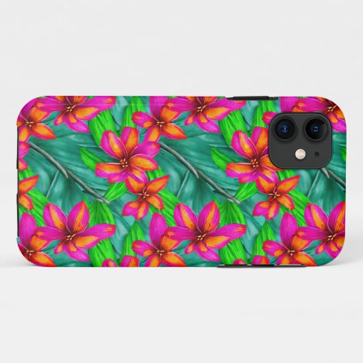 Tropisch paradise Floral Pattern Case-Mate iPhone Case (Achterkant (horizontaal))