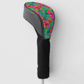 Tropisch paradise Floral Pattern Golfheadcover (Schuin)