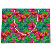 Tropisch paradise Floral Pattern Groot Cadeauzakje (Voorkant)