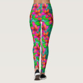 Tropisch paradise Floral Pattern Leggings (Achterkant)