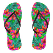 Tropisch paradise Floral Pattern Teenslippers (Voetbed)