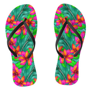 Tropisch paradise Floral Pattern Teenslippers