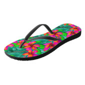 Tropisch paradise Floral Pattern Teenslippers (Schuin)