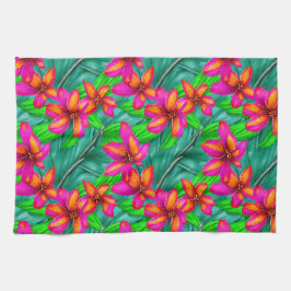Tropisch paradise Floral Pattern Theedoek