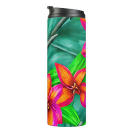 Tropisch paradise Floral Pattern Thermosbeker