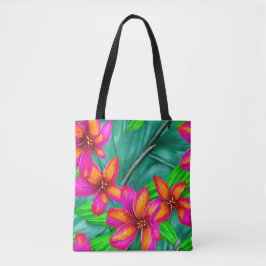 Tropisch paradise Floral Pattern Tote Bag