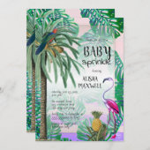Tropisch Paradise Greenery Boho Baby Sprinkle Kaart (Voorkant / Achterkant)