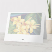 Tropisch Paradise Hawaiian Big Wenskaart Kaart (Achterkant)