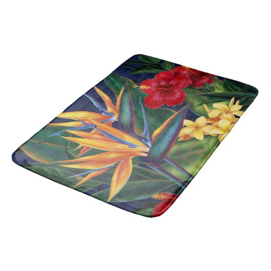 Tropisch Paradise Hawaiian Floral Badmat (Gekanteld)
